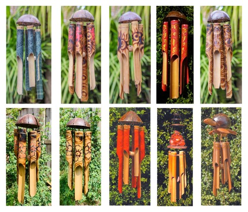 Large bamboo chimes with - large,