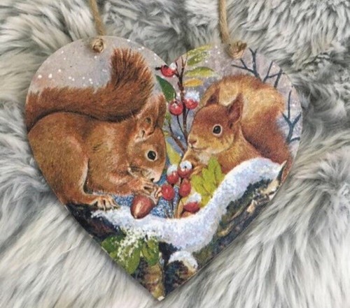 Squirrel handmade decoupaged - handmade,