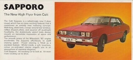 Mitsubishi colt sapporo 1978 - mitsubishi,