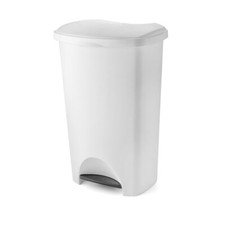 Addis Plastic Family Kitchen Utility Pedal Bin, 50 Litre, White 517616ebay