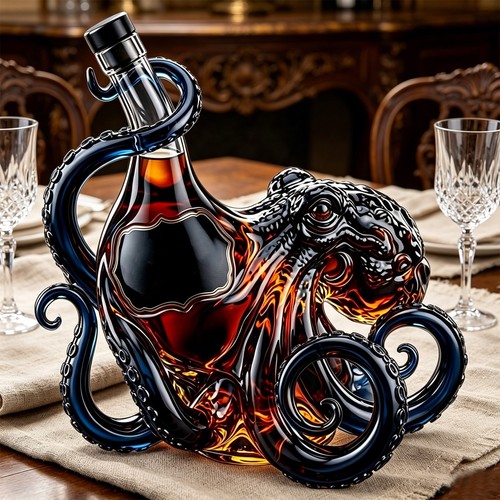 Octopus bottle deep - 3d,