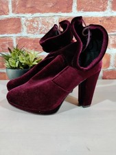 Women's Primark maroon velvet