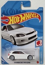 HOT WHEELS  '99 HONDA CIVIC TYPE R EK9 White FREE BOXED SHIPPING 