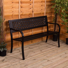 Garden Bench Lattice 3 Seater