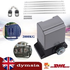 2000KG Automatic Electric Sliding Gate/Door Opener Motor Kit w/Remote + 6m Racks