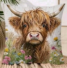 Rustic Farmhouse Highland Cow