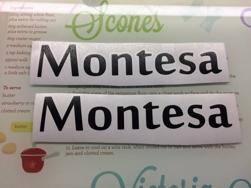 Montesa tank sticker - tank, decal