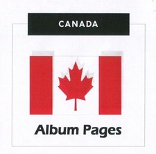Canada CD-Rom Stamp Album 1840-2023 Color Illustrated Album Pages