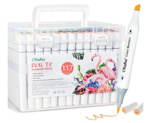 Ohuhu markers 117 colours - 117,
