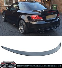BMW 1 SERIES E82 E88 M PERFORMANCE STYLE BOOT LIP SPOILER GLOSS BLACK OEM FIT