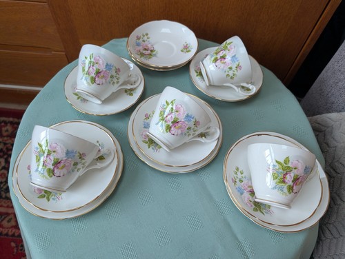 Vintage argyle bone china - bone,