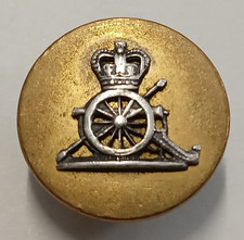 British Army Royal Artillery QC 19.2mm Two Part Mounted Mess Dress Button