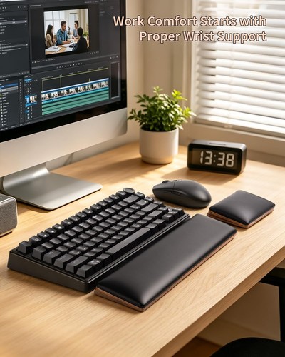 Keyboard and mouse wrist rest - and,