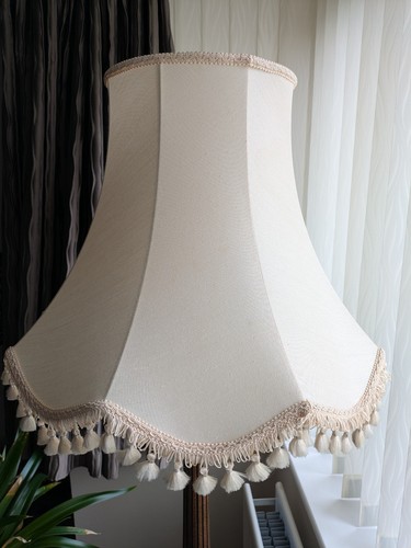 Vintage large lampshade with - vintage,
