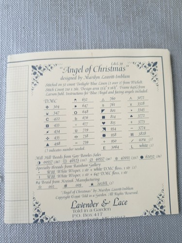 Lavender lace counted cross - lace,