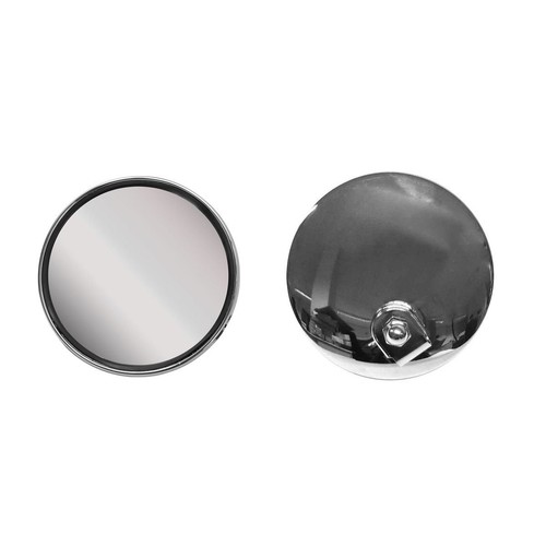Mirror single chrome round - mirror,