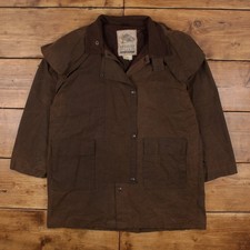 Vintage Sydney Oilskin Workwear Jacket XL Wax Equestrian Brown