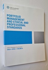 CFA INSTITUTE Portfolio, Ethical Standards: Curriculum 2023 Level 1 Vol. 6