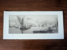 Etching - Southwark Bridge by