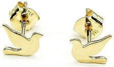 9ct GOLD STUD EARRINGS DOVE OF