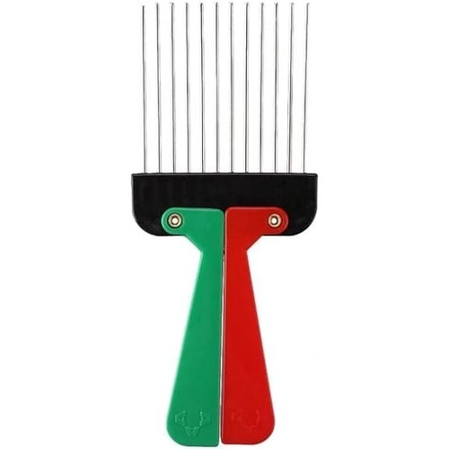 Afro comb metal folding - afro,