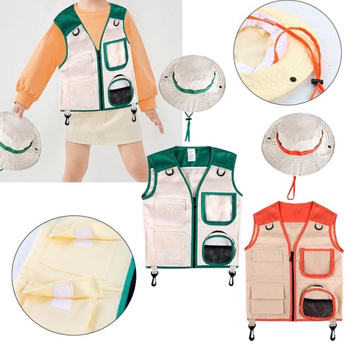 Kids explorer costume set vest - explorer,