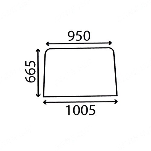 Rear window glass for - glass,