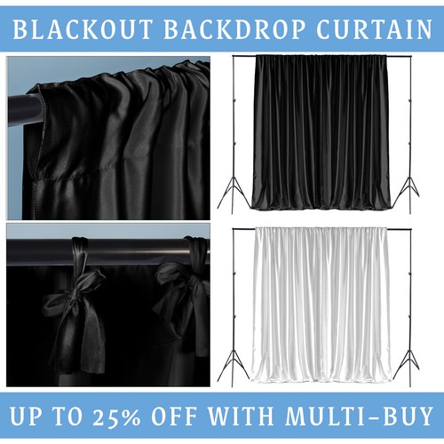 Backdrop curtains white - backdrop,