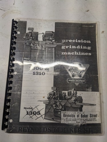 Jones shipman grinding machine - jones,