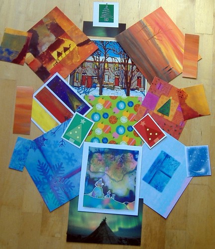 Christmas card toppers tags - card,