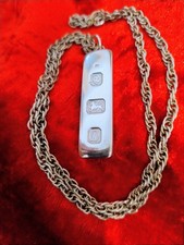 1oz Silver Ingot Pendant On