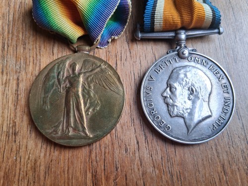 Ww1 medal pair gnr - 134646, w