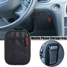 Black PU Leather Car Seat Storage Pouch Bag Phone Holder Organizer Auto Parts