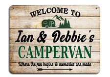 Personalised Campervan Metal