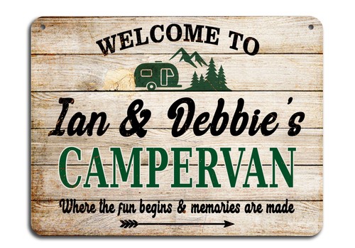 Personalised campervan metal - personalised,