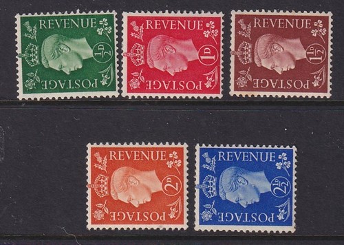 Sg462a 466a 1937 sideways set - sg462a-466a,