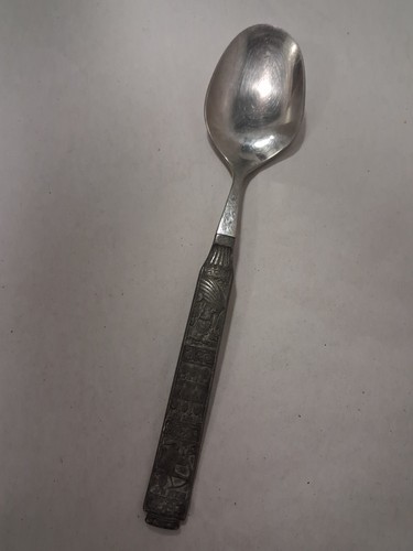 Vintage norwegian pewter spoon - vintage,