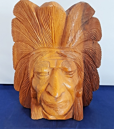 Carved wooden native - carved,
