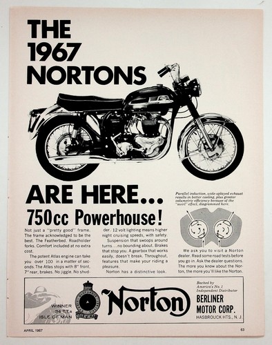 1967 norton 750cc atlas - 1967,