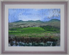 Cumbrian Hill Farm. Original Pastel by Yorkshire artist Alan Metcalfe, c2005