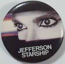 1980's Jefferson Starship American Rock Band Tin/Plastic Music Badge 32mm.
