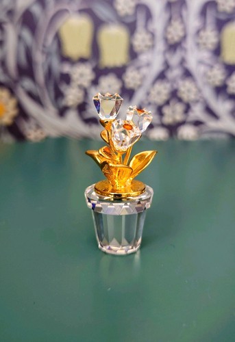 Swarovski crystal flower pot - swarovski,
