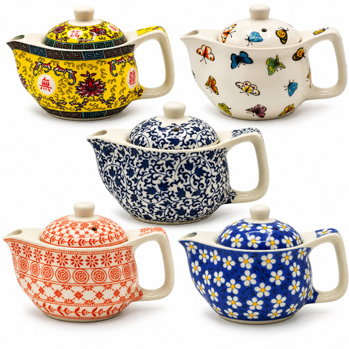 Ceramic herbal teapot 350ml - ceramic,