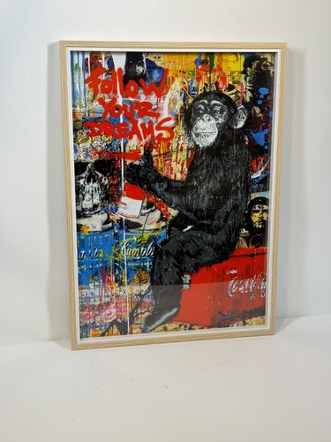 Banksy follow dreams - banksy, art