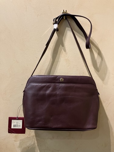 Vtg etienne aigner burgundy - ,