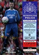 Metropolitan Police v Eastbourne Borough 08/10/05 FA Cup Qualifying 3rd Round