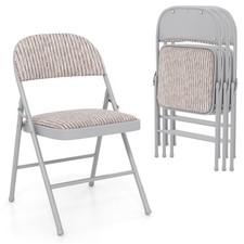 4 Pack Folding Chairs Indoor