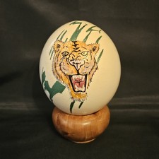 Vintage Hand Painted Ostrich