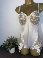 VTG MARKS AND SPENCER CUSTOM 6 STRAP SUSPNDER BODICE/ SHAPEWEAR SIZE 36DD