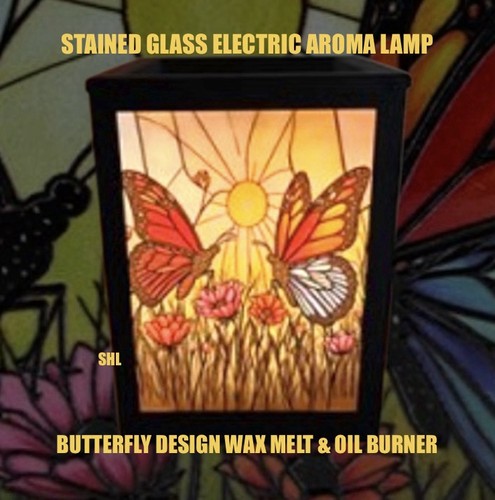 Stained glass butterfly design - stained,